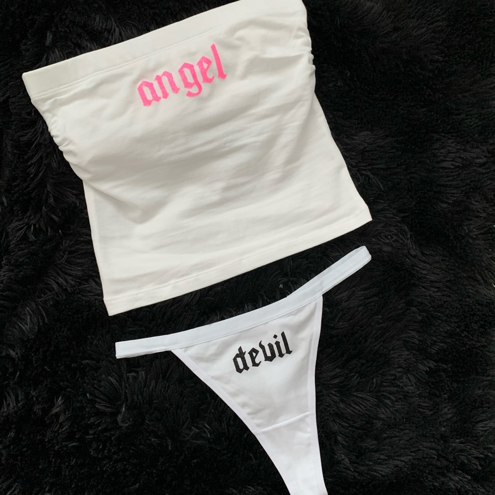 Custom tube top & thong set🦋